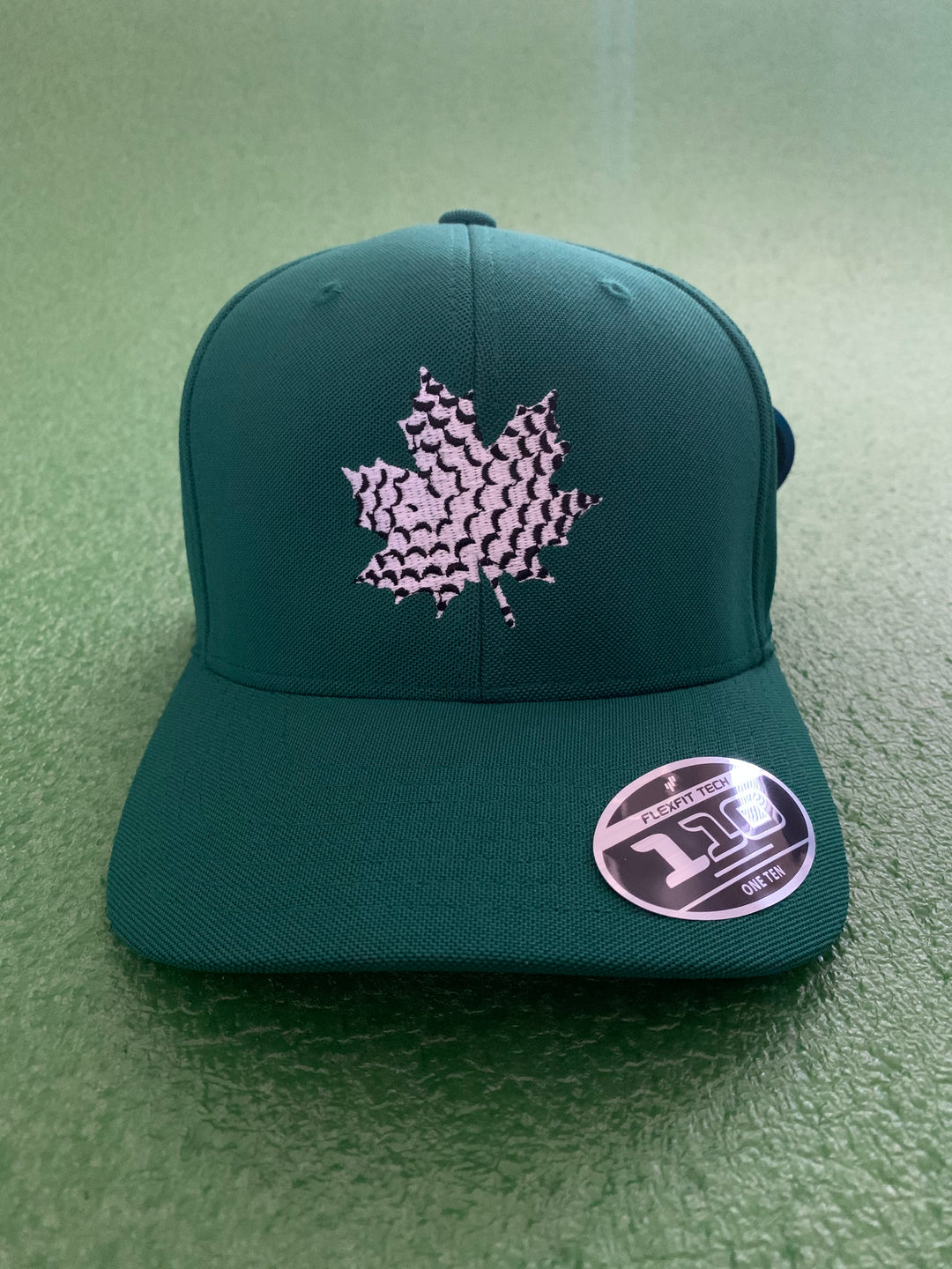Green Hat - White Leaf
